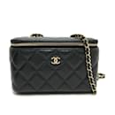 Sac à épaule en cuir noir Chanel AP1341