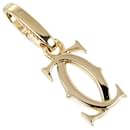 Cartier 2C Charm Pendant in 18K Yellow Gold