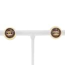 Chanel Gold Plated Coco Mark Stud Earrings