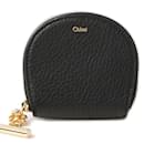 Monedero de piel de cordero negro Chloé