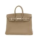 Hermes Birkin 25 Handbag in Togo Etoupe - Hermès