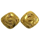 Chanel 96A Gold Clip Earrings