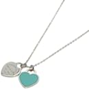 Collana in smalto con etichetta a doppio cuore Tiffany - Tiffany & Co