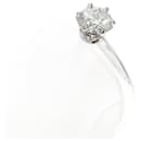 Bague en diamant solitaire en platine Tiffany & Co.