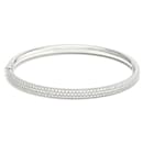 Bracelete em ouro branco K18WG Tiffany Metro Hinge - Tiffany & Co
