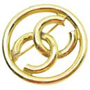 Chanel Gold Metal Brooch