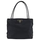 Sac fourre-tout en nylon noir Prada