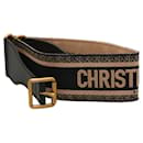 Christian Dior Canvas and Leather Belt