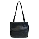 Chanel Black Leather Tote Bag