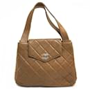Chanel Matelasse Brown Leather Handbag