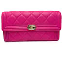 Chanel A80286 Matelasse Zip Around Long Wallet