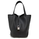 Hermes Picotin Rock MM Schwarze Tote Tasche - Hermès