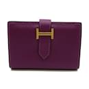 Hermes Bearn Card Case in Anemone Purple - Hermès