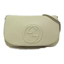 Gucci Beige Leather Chain Shoulder Bag