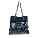 Chanel Black Patent Leather Tote Bag