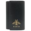 Gucci 523683 BEE Key Case in Black