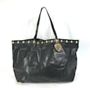 Gucci Black Leather Tote Bag