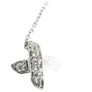 Tiffany & Co. 18K White Gold Cross Stitch Diamond Necklace