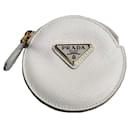 Prada Saffiano Triangle Coin Case