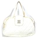 Chanel A29853 White Boston Bag