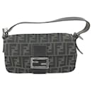 Fendi Zucca FF-Muster braune Schultertasche