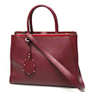 Sac à main en cuir rouge Fendi 8BH250