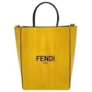 Fendi Yellow Leather Shoulder Bag