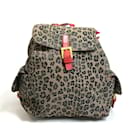 Fendi Brown and Red Backpack