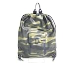 Dior Homme Camouflage Green Leather Backpack - Christian Dior