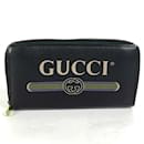 Gucci Black Leather Long Wallet