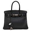 Borsa Hermès Birkin 30 in pelle Togo nera