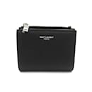 Saint Laurent Black Leather Bi-Fold Wallet