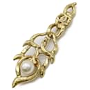 Chanel Gold Plated Brooch with Fake Pearl