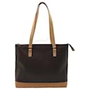 Celine Brown PVC Coated Canvas Shoulder Tote - Céline