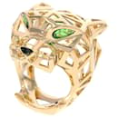 Cartier Panthere de Tsavorite Garnet Onyx Band Ring