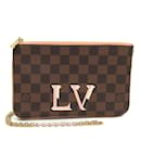 Louis Vuitton Damier Pochette Double Zip Shoulder Bag