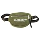 Burberry Green Nylon Fanny Pack/Sling Bag