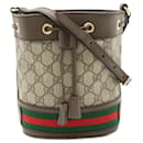 Borsa a secchiello GG Supreme Ophidia di GUCCI - Gucci