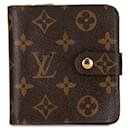 Louis Vuitton Monogram Compact Zip Bi-fold Wallet