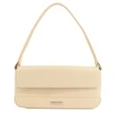 Bolso de hombro de cuero blanco Burberry