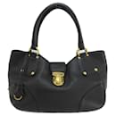 Prada Black Leather Tote Bag