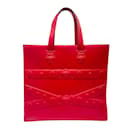 Bolsa de couro vermelho Versace