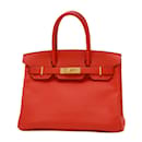 Hermes Birkin 30 Handbag in Epsom Rouge Cou D - Hermès