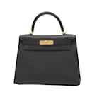 Sac à main Hermes Kelly 28 avec couture extérieure - Hermès