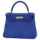 Sac à main Hermes Kelly 28 en Bleu Royale - Hermès