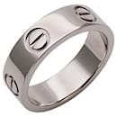 Cartier Love Band Ring in White Gold