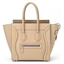 Sac à main micro Luggage de Celine en beige - Céline