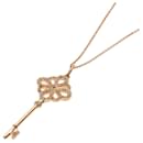 Tiffany Knot Key Diamond Necklace in Pink Gold - Tiffany & Co