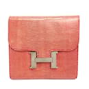 Hermes Compact Bi-Fold Wallet in Bougainvillea - Hermès