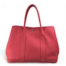 Sac fourre-tout en cuir rouge Bougainvillea d'Hermès